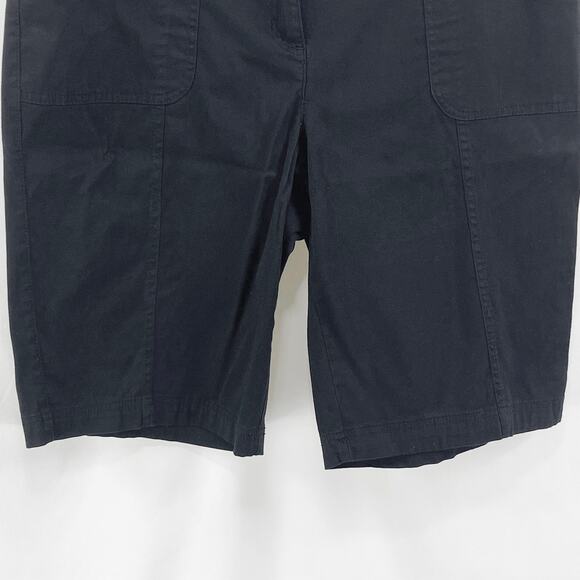 KAREN SCOTT Black Straight Fit Tailored Chino Short - Picture 3 of 8